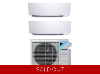 17 SEER2 Dual-Zone 5°F [10 EER, 9 HSPF] Daikin OTERRA Mini Split Air Conditioner Heat Pump